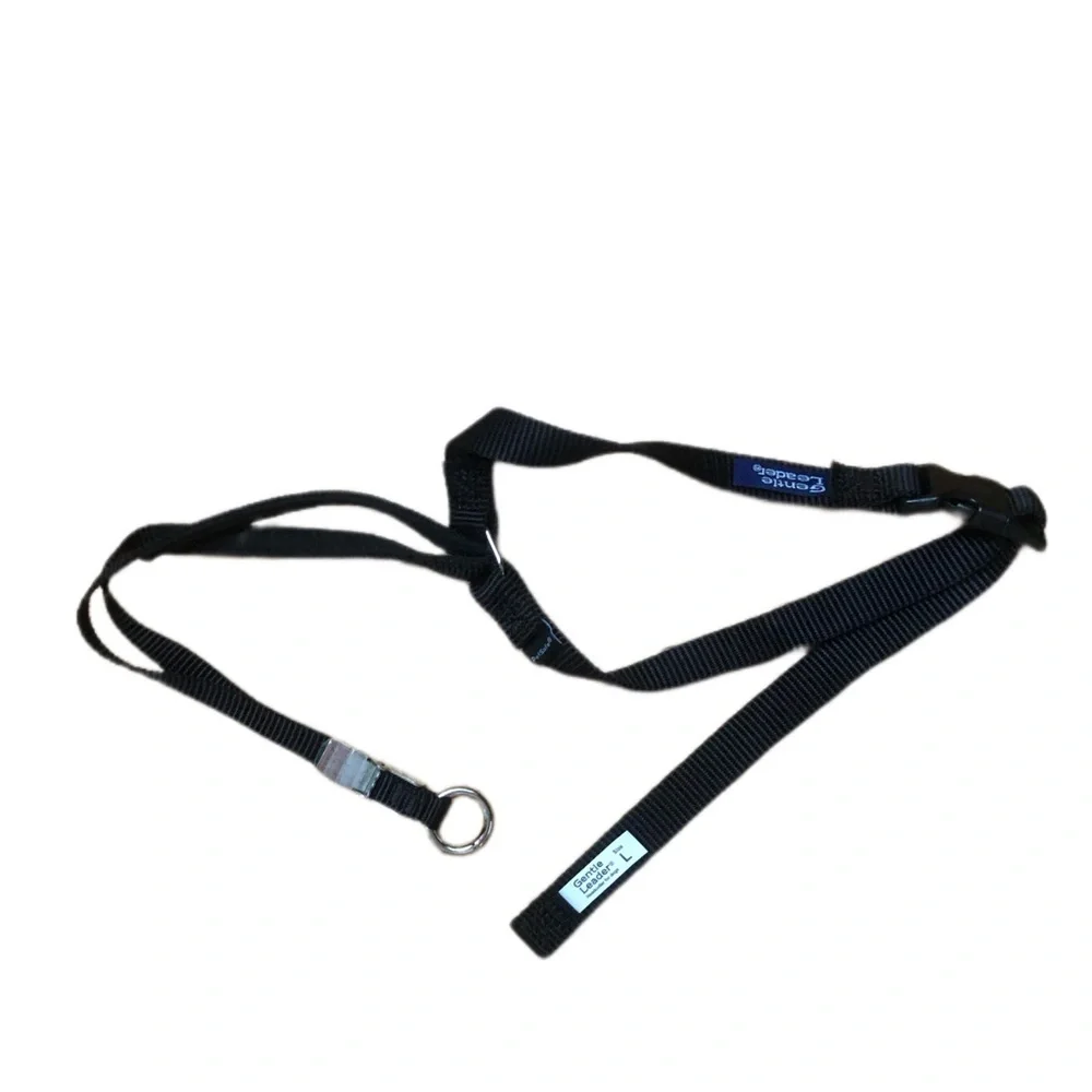 Gentle Leader Black Nylon Training Collar Size- Small, Medium, Large, XL